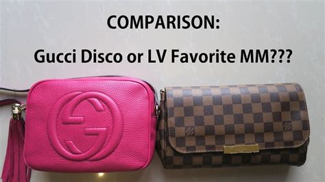 Louis Vuitton Favorite MM vs Gucci Soho Disco 